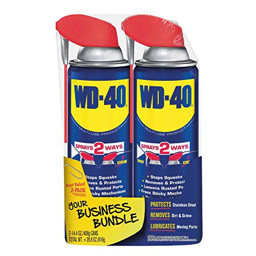 WD-40 Original Formula, Multi-Use Product with Smart Straw Sprays 2 Ways, 14.4 OZ [2-Pack]