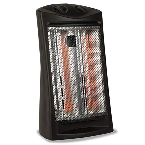 BLACK+DECKER Infrared Quartz Space Heater, Flameless Portable Heater with Adjustable Thermostat