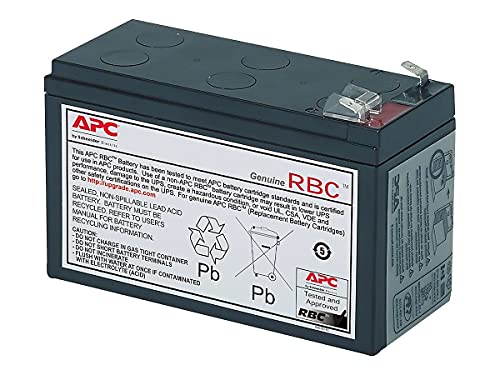 APC UPS Battery Replacement RBC17 for APC Models BE650G1, BE750G, BR700G, BE850M2, BE850G2, BX850M, BE650G, BN600, BN700MC, BN900M, and Select Others