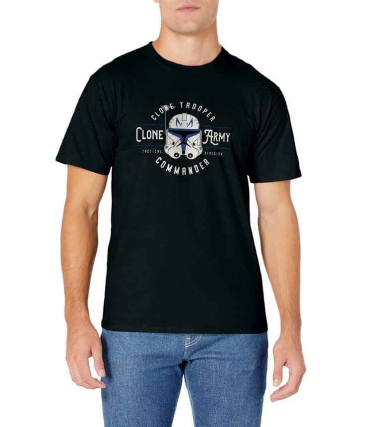 Star Wars Rex Clone Wars Clone Army Commander Emblem T-Shirt