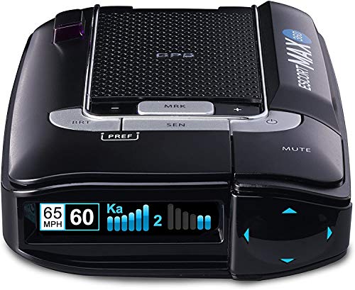 ESCORT Max 360 Laser Radar Detector - GPS, Directional Alerts, Dual Antenna Front and Rear, Bluetooth Connectivity, Voice Alerts, OLED Display, Escort Live