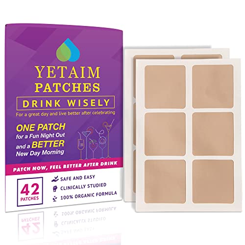 YETAIM Party Recovery Patches: 42 Skin-Friendly Pads for Unforgettable Nights and Refreshed Mornings - 12 Natural Formulas for Enhanced Recovery