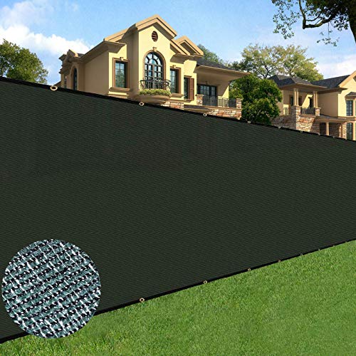 Sunnyglade 6 feet x 50 feet Privacy Screen Fence Heavy Duty Fencing Mesh Shade Net Cover for Wall Garden Yard Backyard (6 ft X 50 ft, Green)