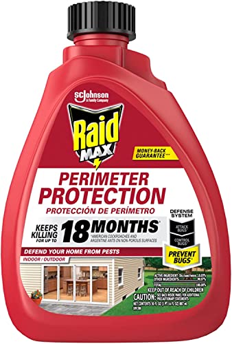 Raid Max Perimeter Protection, 30 Ounce, Refill, 4-Pack