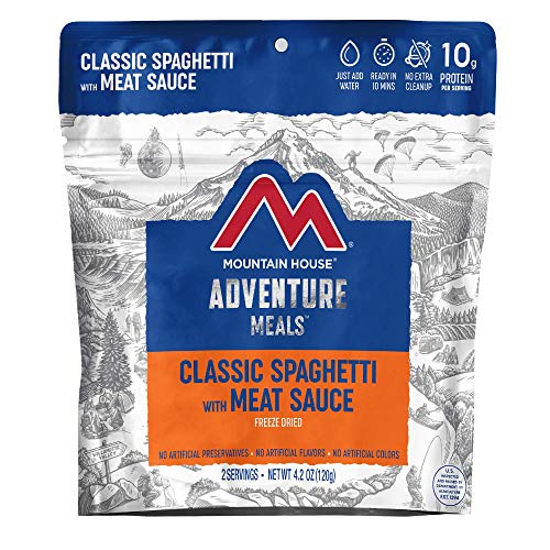 Mountain House Classic Spaghetti with Meat Sauce | Freeze Dried Backpacking & Camping Food |2 Servings