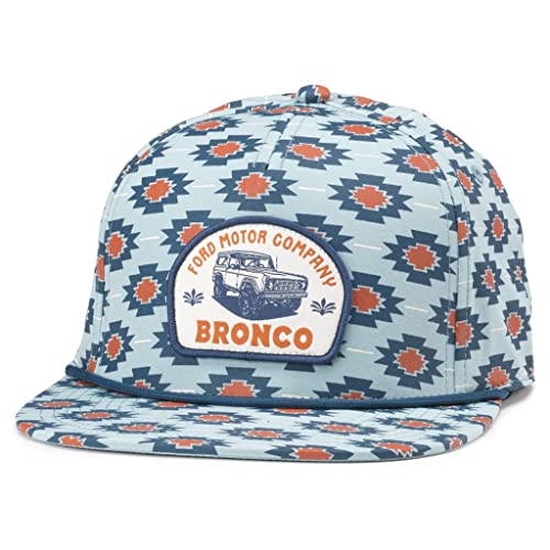 AMERICAN NEEDLE Bronco Mojave Adjustable Snapback Baseball Trucker Hat (23007A-BRONCO-JADE)