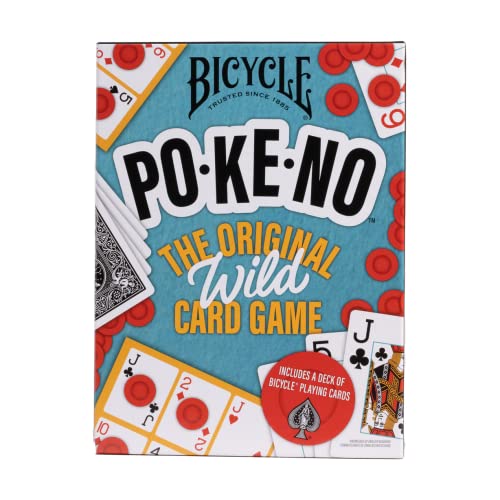 Bicycle Pokeno Playing Card Game Pack (Includes 1 Deck, Scorecards, and Chips)