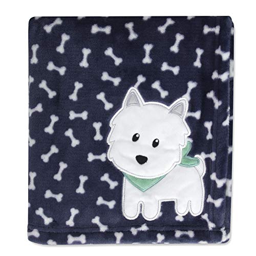 Plush Fleece Throw and Receiving Baby Blankets for Boys and Girls 30x40 (Fluffy Puppy)