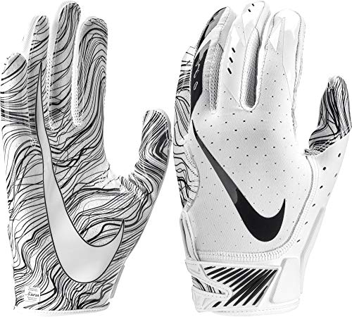 NIKE Adult Vapor Jet 5.0 Receiver Gloves 2018 (M, White/Black)