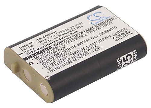 LIFH Replacement Battery for Radio Shack 89-1324-00-00, HHR-P103, HHR-P103A, P103, Type 25 fits Radio Shack 439016, 43-9016, 439018(Ni-MH 700mAh)