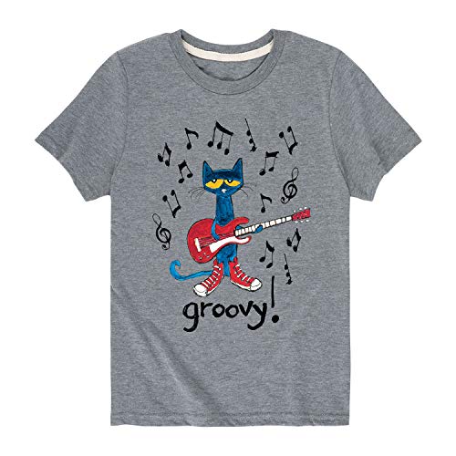 Pete the Cat - Groovy - Toddler Short Sleeve T-Shirt - Size 5T Athletic Heather
