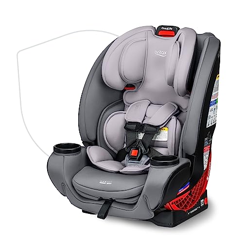 Britax One4Life Convertible Infant Car Seat, 10 Years of Use from 5 to 120 Pounds, Converts from Rear-Facing to Forward-Facing Booster Seat, Machine-Washable Fabric, Glacier Graphite