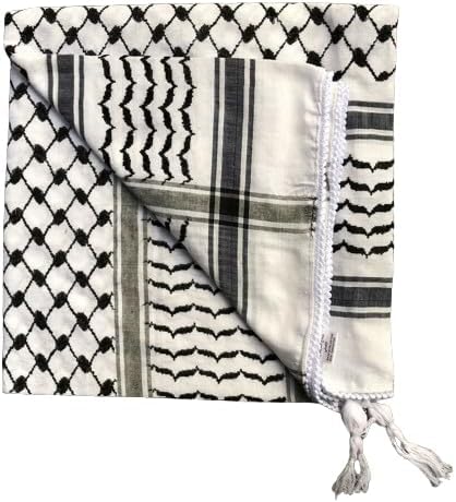 NEW AGE KRAFTZ Shemagh Keffiyeh Scarf for Men and Women, Premium Quality, Original Design, Palestine Original, 100% Cotton