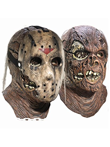Rubie's mens Friday the 13th Part 7 New Blood Jason Voorhees Deluxe Overhead Costume Mask, Gray, One Size US