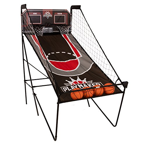 TRIUMPH SPORTS USA Play Maker Double Shootout Basketball Game Includes 4 Game-Ready Basketballs and Air Pump and Needle