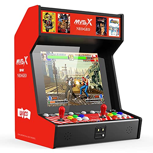 NEOGEO MVSX Home Arcade with 50 Pre-Loaded SNK Retro Games, 17' Screen Home Entertainment Arcade with 2 Joysticks, Including The King of Fighters/Samurai/Metal Slug and More