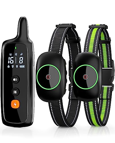 Dog Training Collar with Remote - Rechargeable Waterproof E-Collar for Large, Medium and Small Dogs, 3 Training Modes, Range up to 3300Ft