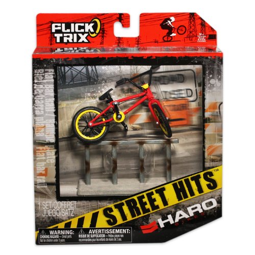 Flick Trix - Street Hits - Haro Finger Bike With Rail