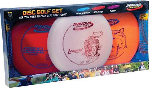 Innova Disc Golf Set – Driver, Mid-Range & Putter, Comfortable DX Plastic, Colors May Vary (3 Pack)