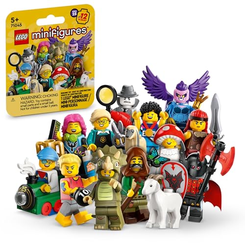 Lego Minifigures Series 25 Collectible Figures, Surprise Adventure Toy Building Set for Independent Play, Gift Idea for Boys, Mystery Figures, Girls and Kids Aged 5 Years Old and Up, 71045