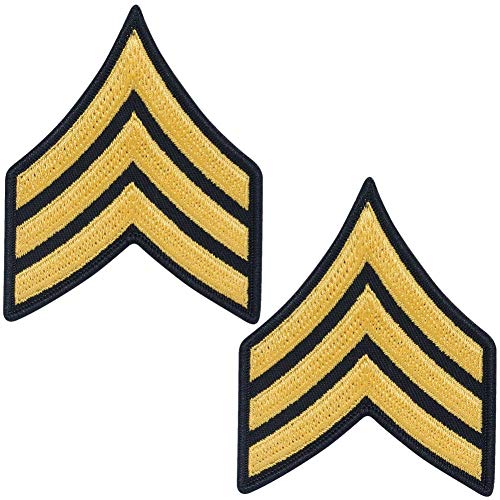 Army Sergeant SGT E5 Cloth Rank for ASU Size Male