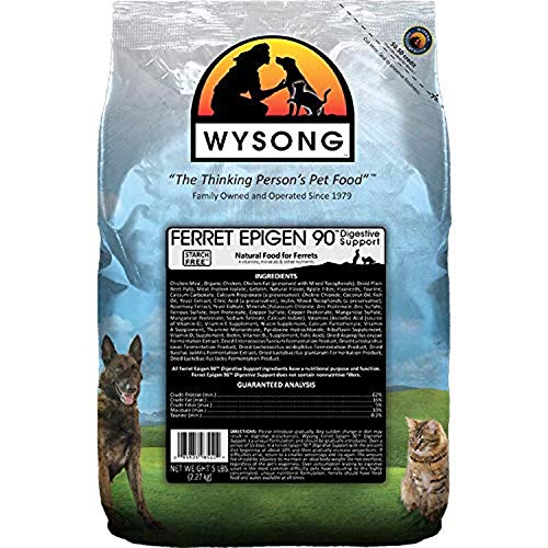 Wysong Ferret Epigen 90 Digestive Support - Dry Ferret Food - 5 Pound Bag(Pack of 1)