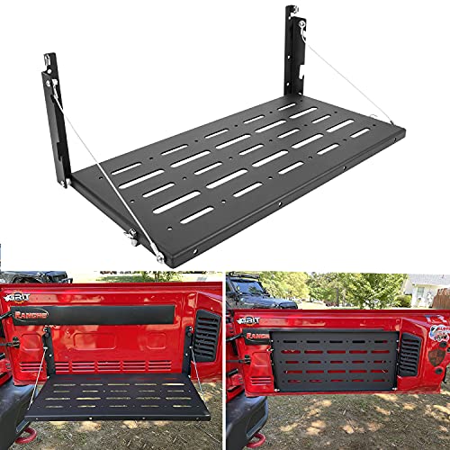 Tailgate Table Foldaway Cargo Storage Shelf Rack Fit for 2007-2018 Jeep Wrangler JK & Unlimited
