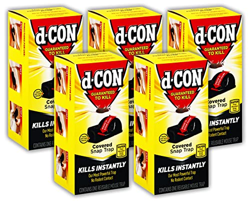 d - CON Ultra Set Covered Snap Trap 1 Ct. (Pack of 5) for Mouse
