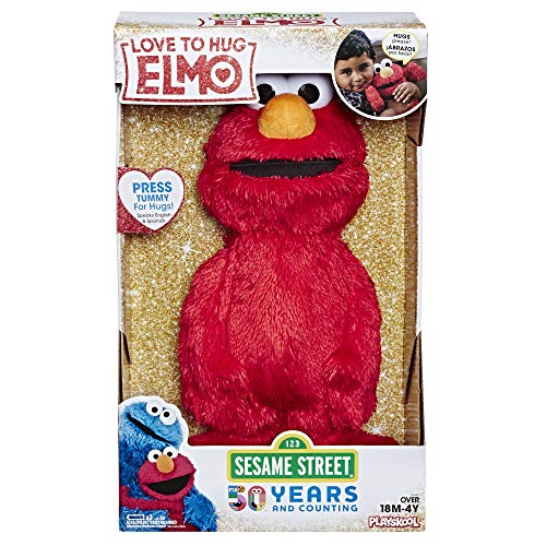 Sesame Street Love to Hug Elmo Talking, Singing, Hugging 14' Plush Toy for Toddlers, Kids 18 Months & Up