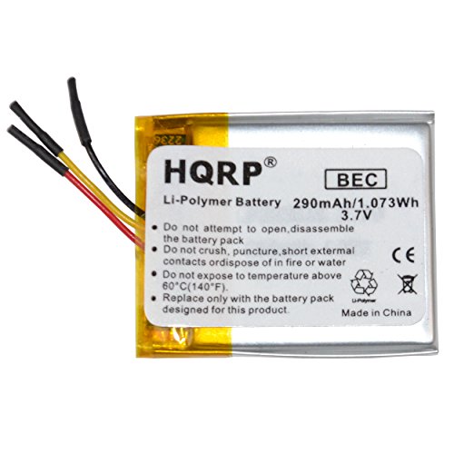HQRP Battery Compatible with Sandisk Sansa Clip+ / Clip Plus 4GB 8GB MP3 Player 323036P SDMX18R-008GK-A57 SDMX18R-004GB-A57 SDMX18R-004GR-A57 SDMX18R-004GI-A57 Replacement