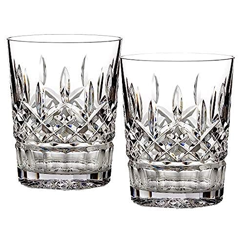 Waterford Lead Crystal Lismore Double Old Fashioned, Set of 2,12 fluid ounce