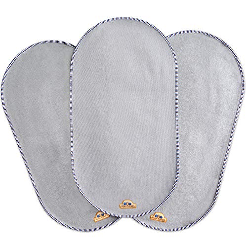 BlueSnail Waterproof Changing Pad Liners 3 Count (14'X26.5', Gray) Bassinet Pad Liner