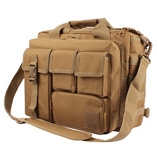 GES Tactical Briefcase, 15.6' Men Messenger Bag Military Briefcase for Men