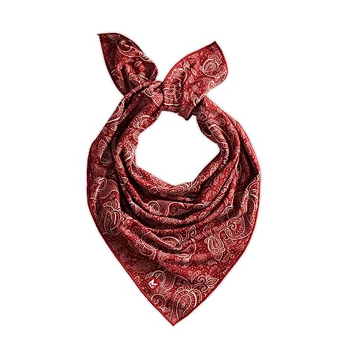 MISSION Cooling Bandana, Red Paisley - Lightweight & Breathable - Cools Up to 2 Hours - UPF 50 Sun Protection - Machine Washable