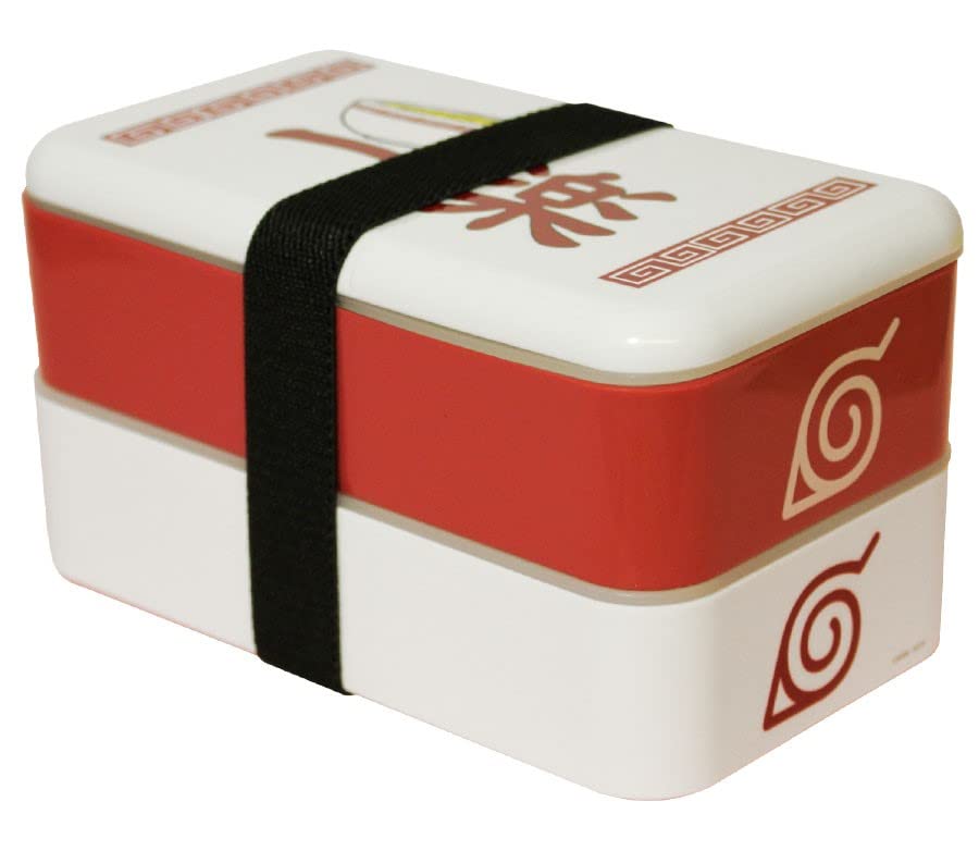 Just Funky Naruto Bento Box Lunch Box White 18x9x10cm