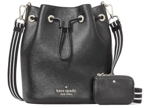 Kate Spade New York Women's Rosie Pebbled Leather Large Bucket Bag, Black