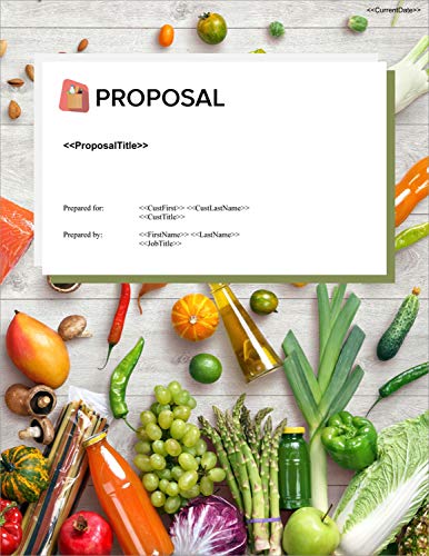 Proposal Pack Food #5 - Business Proposals, Plans, Templates, Samples and Software V20.0