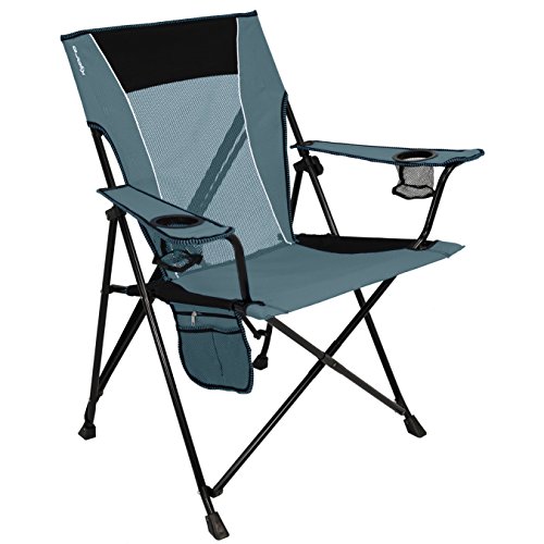 Kijaro Portable Camping Chairs - Enjoy the Outdoors with a Versatile Folding Sports Chair for Outdoor & Lawn - Dual Lock Feature Locks Position – Hallet Peak Gray