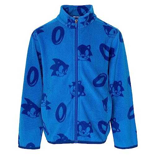 SEGA Sonic The Hedgehog Little Boys Fleece Zip Up Jacket Blue 7-8