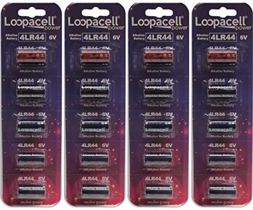 Loopacell 4LR44 / 476A / PX28A / A544 / K28A / L1325 6V Battery Pack of 20