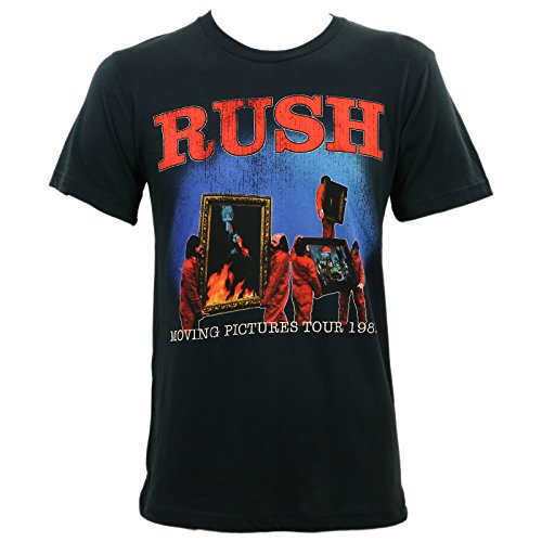 Control Industry Rush Men's Moving Pictures 1981 Tour Slim Fit T-Shirt 2XL Black