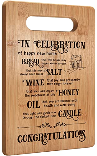 Housewarming Gifts for Happy New House, House Warming Gifts New Home Gift, New House Cutting Board, First Home Gifts for Neighbor, Friends, Realtor Closing Gifts for Home Buyers