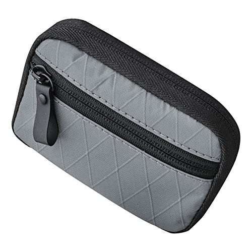 ALPAKA HUB Pouch - Soft-Shell Small Pouch Storage for Electronic Accessories, Tools, Durable, Weatherproof, and UV Resistant X-Pac VX21 Fabric - Slate Grey