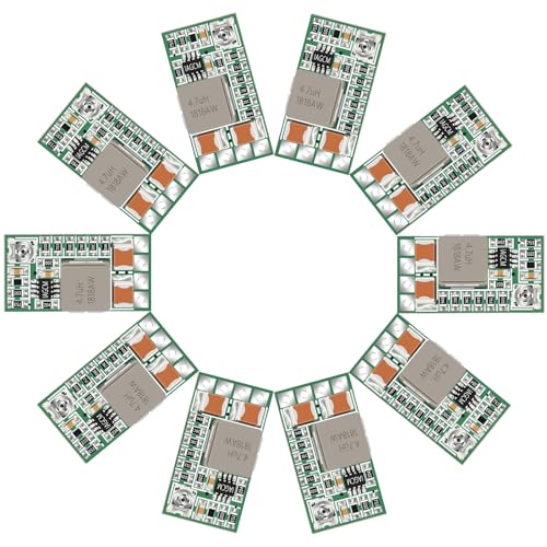 DROK 24v to 12v Step Down Converter 10pcs, Mini Voltage Reducer DC 4.5-24V to 5V, Buck Converter 12V to 5V Board 3A, Volt Step Down Transformer Power Supply Module