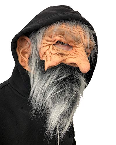 Zagone Studios Bernie, Old Bearded Man Moving Mouth Head Sock Mask Character