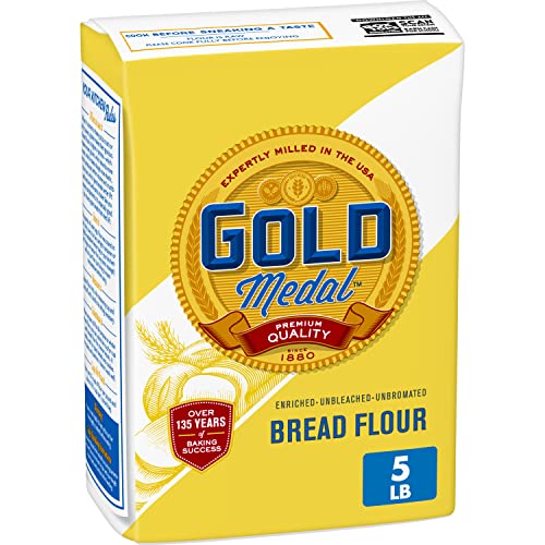 Gold Medal Premium Quality Unbleached Bread Flour, 5 lb