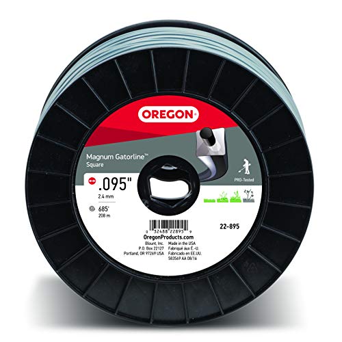 Oregon 22-895 Magnum Gatorline Square Trimmer Line .095-Inch by 685-Foot, 3 lbs, Gray