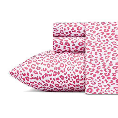 Betsey Johnson - Full Sheets, Soft & Lightweight Bedding, Fade & Wrinkle Resistant (Leopard, Full)