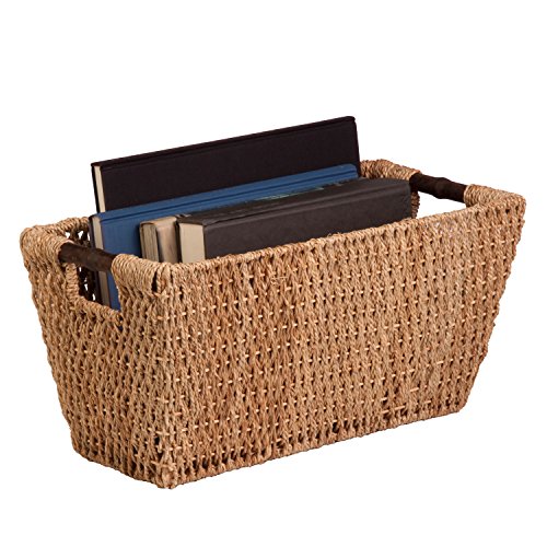 Honey-Can-Do Seagrass Basket w/Handles - Lg STO-02966 Natural, Large (20 in X 10 in)