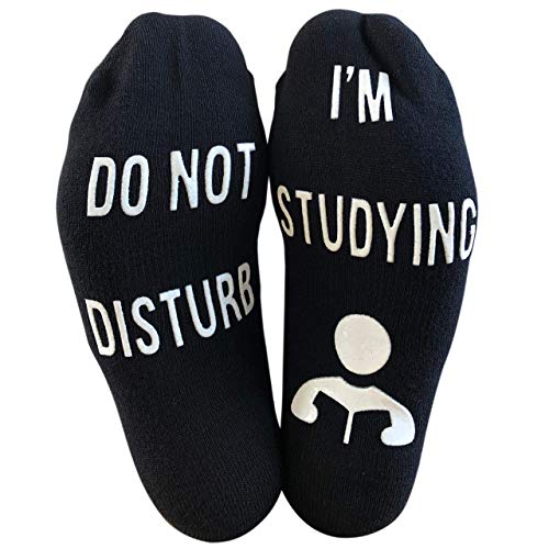 'Do Not Disturb, I'm Studying' Funny Ankle Socks - Great Gift For Students